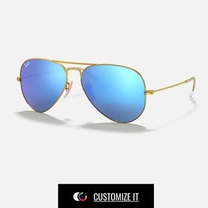 RayBan Mirrored Aviator Flash Lenses
